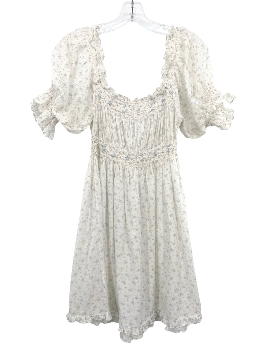Doen Rosen Nightgown Dress in Azure Windswept Floral Size XS